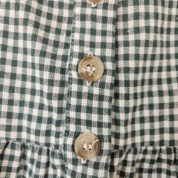 Little Cottonwood timber in green gingham, small - Picture 6 of 8